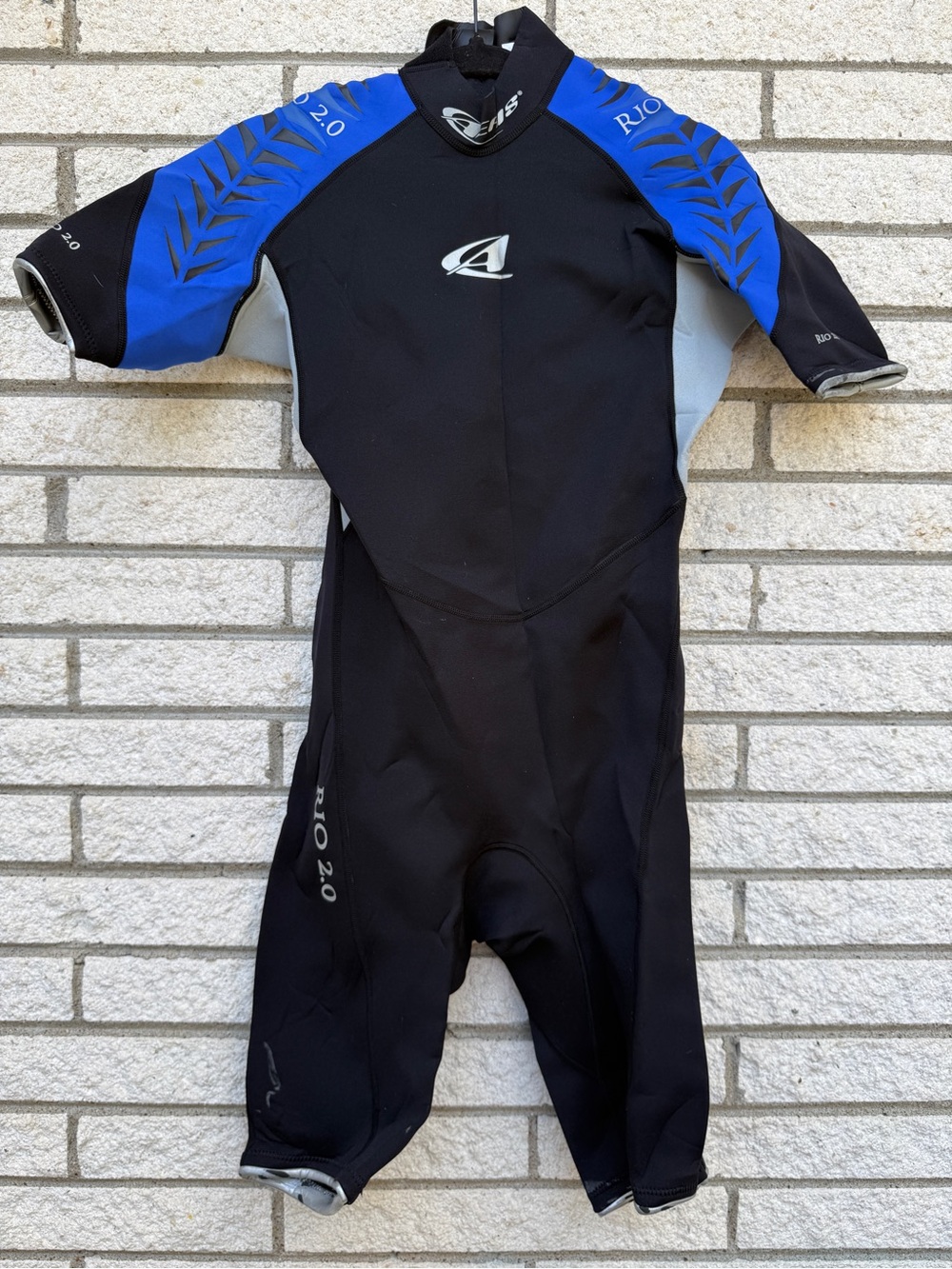 Aspeed Boys Shorty Wetsuit - Black and Blue